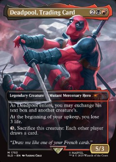 Deadpool, Trading Card Secret Lair Drop - Marvel's Art